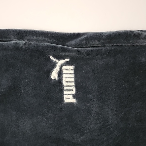PUMA Women's Velour Joggers Pants Charcoal Grey Black Loungewear Size XS - Picture 6 of 14